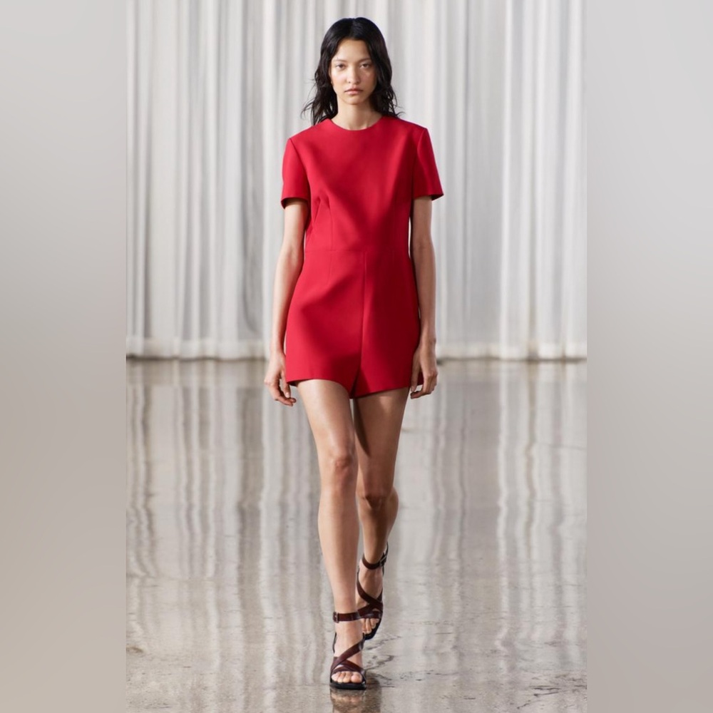 NWT Zara Bow Trim Romper